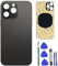 Anglepingping 14 Pro Ersatz-Rückglas für iPhone 14 Pro, mit vorinstalliertem Kleber und Reparaturwerkzeugset (Space Black)