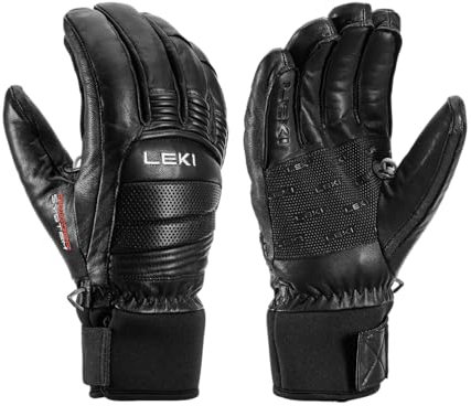 LEKI Copper 3D Pro Schwarze Handschuhe, Größe 8