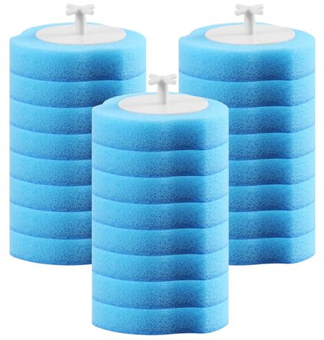 Plomevry Toilet Wand Kit with 24 Cleaner Refills, Disposable Toilet Bowl Brush Disposable Toilet Cleaning System Toilet Wand,Toilet Cleaner Brush Toilet Wand Kit With Holder for Bathroom Cleaning (24)