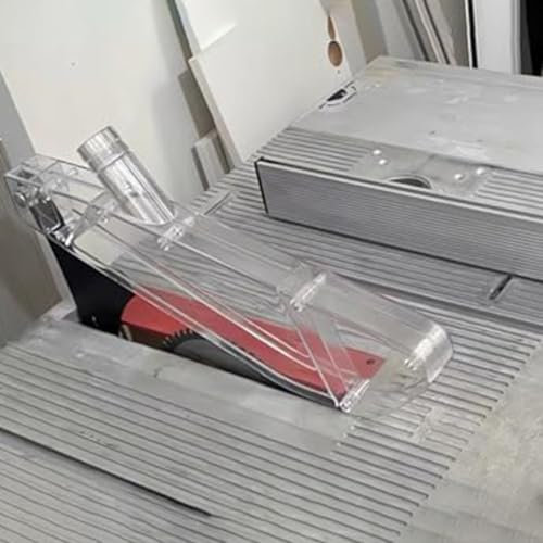 Lightweight Table Saw Safety Cover, Transparent Dust Guard for Multiple Saws (A)