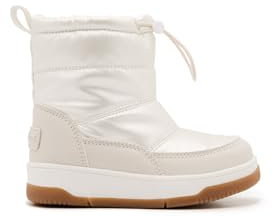 Conguitos Botas Acolchadas Nylon Forro Interior Pelo Blanco Roto - Botas infantiles para invierno cómodas (Blanco/Talla 30)