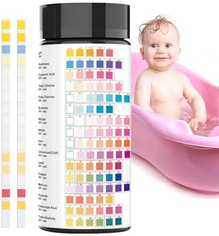 Testkits für die Wasserqualität | -Wasser-Blei-Test-Set, Trinkwasser-Test-Set, 1 Aquarium-Reagenzstreifen, 100 Streifen, einfacher Blei-Test