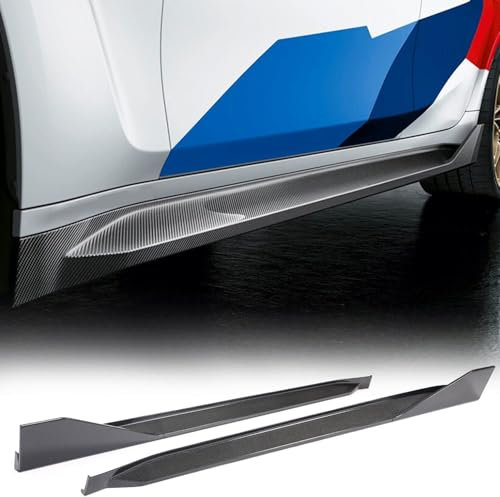 DUANJIAN Maßgeschneidert Auto Seitenschweller für BMW 4 Series G82 M4 Coupe 2-Door 2021-2022,Seitenschweller ABS Schutz Erweiterung Rocker Splitter Zubehör