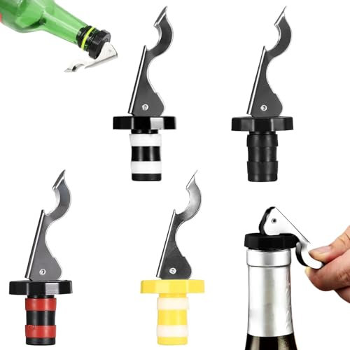 4 Stück Flaschenverschluss mit Hebel,Bierflaschenverschluss,Flaschenverschluss,Weinflaschenverschluss,Wein Verschluss,Weinverschluss,für die weinsammlung wein champagner glasflaschen