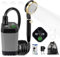 Portable Camping Shower, 7800mAh Rechargeable Electric Shower for Camping, IPX7 Waterproof Outdoor Shower Pump with LED Smart Display, 2m Hose, Storage Bag, Multiple Spray Mode,Hook for Hiking, Travel
