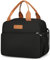 Nanxson Insulated Lunch Bag for Women Men Adult Kids Leakproof Lunch Box for Work Picnic Office Travel(9.7L,Black)