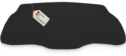 DUKAL | Bezug für Derila (Queensize) Memory Foam Kopfkissen | 30 x 50 cm | aus hochwertigem DOPPEL-Jersey | 100% Baumwolle | Farbe: schwarz