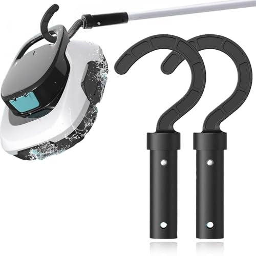 Ganchos para robot de piscina, 2 unidades, negro genérico, gancho para barra de piscina para todos los robots aspiradores de piscina, ganchos para robots de piscina, ganchos para robots de piscina