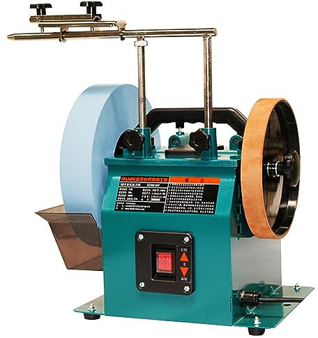 Water Cooled Sharpening System, Wet/Dry Electric Knife Sharpener for Chisels and Planer Blades, Efficient Reservoir Stone Grinder