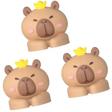 3 x Cartoon-Tier-Kabelhalter-Clips, Klebe-Management, Ladekabel, Draht-Organizer, Clips für Zuhause, Büro, Nachttischladung
