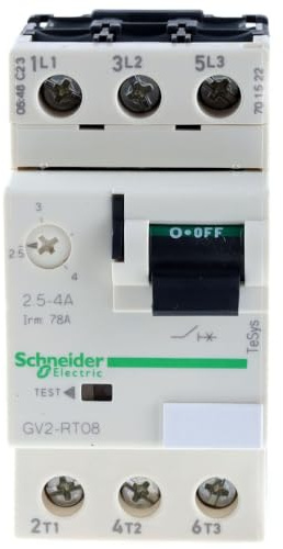 Schneider Electric TeSyS GV Motorschutzschalter, 2.5A, 4 A Schutzschalter 690V 89mm x 44.5 mm Motorschutzschalter mit