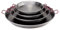 De Buyer Professional - 5026.40 - Paella pan viva españa, 2 red handles, steel - 40 cm