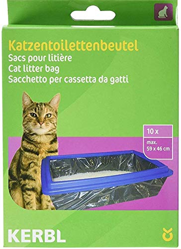 Kerbl 84215 Beutel für Katzentoiletten XL 59 x 46 cm, 10er-Pack