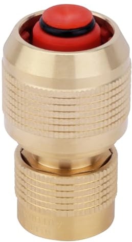 Boutt - Raccord Rapide Rouge Automatique Laiton Aquastop 15 Boutt