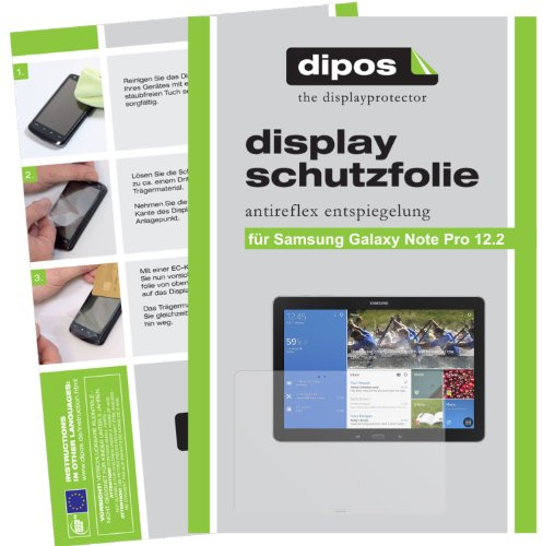 dipos 2x Matte Screen Protector for Samsung Galaxy Note Pro 12.2 | Ultra-Thin, Anti-Glare, Anti-Reflective, Perfect Fit, Anti-Scratch, Bubble-Free, Fingerprint Compatible, Easy Installation