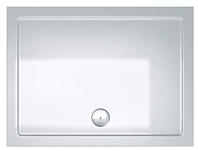 doporro Piatto Doccia Rettangolare 90x120 H 4 cm in Acrilico Rinforzato Bianco Lucido, Installazione Filo Pavimento - Faro2