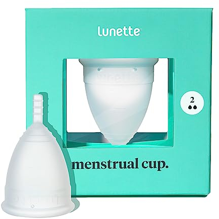 Lunette Menstruationstasse - Klar - Model 2 für normale oder starke Blutung
