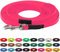LENNIE BioThane Schleppleine, 19mm, Hunde ab 35kg, 5m lang, mit Handschlaufe, Neon-Pink, genäht