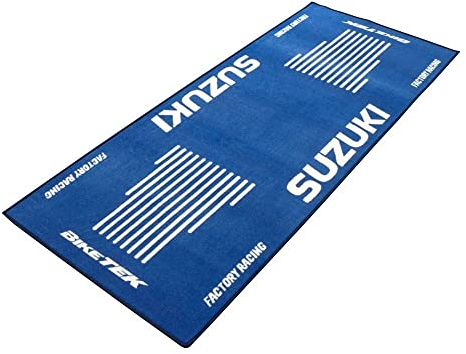 BIKETEK Werkzeug Tool Motorrad Werkzeug Tools Garagenmatte 190x80cm Suzuki blau, Unisex, Multipurpose, Ganzjährig, Nylon