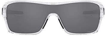Oakley Sunglasses for Men - OO9307 Turbine Rotor Rectangular Sunglasses PRIZM Lenses - Polished Clear/PRIZM Black Polarized - Size 32