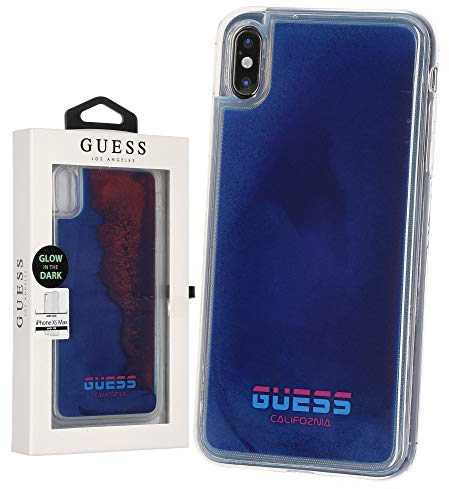 Guess, Glow in The Dark TPU Case für Apple iPhone XS Max - Sand red, guflbksp12m4gg, rot