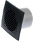 Diameter: 100 mm, Anthracite Bathroom Wall Fan, Exhaust Fan, Quiet, for Kitchen, Bathroom, Toilet