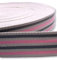 Gurtband 40mm Baumwolle Taschengurt Streifen 5 Farben (Rosa/grau)