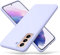 ULAK Liquid Silikon Hülle für Samsung S21, Silikonhülle 3 in 1 Dünne Schutzhülle Bumper Handyhülle Stoßfest Phone Case für Samsung Galaxy S21 6,2 Zoll - Lila