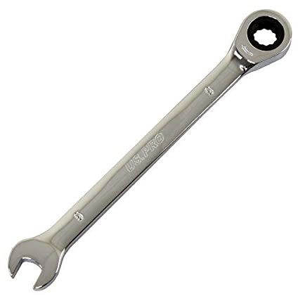 US PRO Tools 9mm Ratchet Spanner Wrench 72 Teeth Open & Ring End Wrench 3570