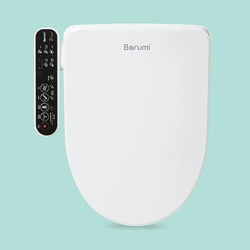 Barumi Smart Toilet Seat for Electric Bidet | EF-BM-4000 | Elongated Heated Seat, Self-Cleaning, Hot Air Dryer, Adjustable Temperature, Water Pressure & Nozzle Position,