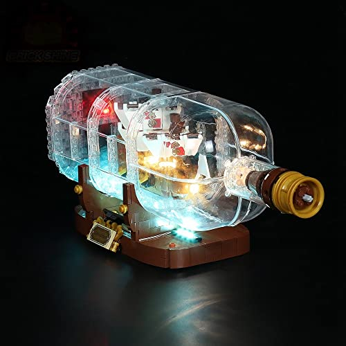 GC Kit d'éclairage pour bateau Lego dans la bouteille 21313 (le kit Lego n'est pas inclus) (Classic)