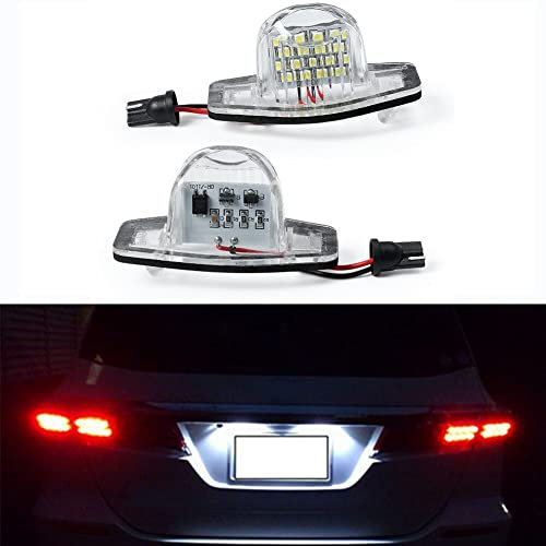 Recambo LED Kennzeichenbeleuchtung mit E-Zulassung | Plug & Play | CanBus - Fehlerfrei | SMD Nummernschildbeleuchtung kompatibel für Honda Jazz | Typ GD/GE | BJ 2001-2015