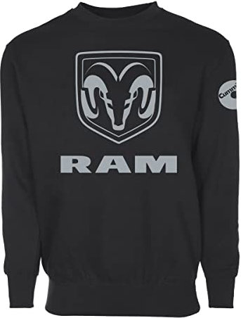 JH Design Group Dodge RAM Cummins Herren Pullover Rundhalsausschnitt Sweatshirt, Schwarz, Medium