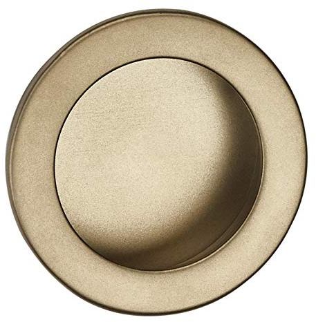 SOTECH 2 Stück Möbelgriffe EL-01 Ø 40 mm Edelstahloptik matt Einlassgriffe | Matt