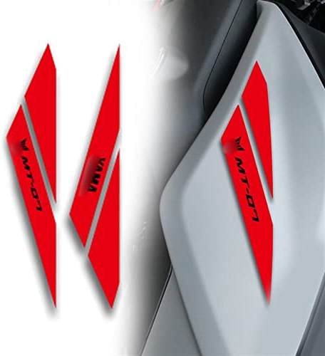 STATUZ Für Yamaha MT07 MT-07 Tank Aufkleber Aufkleber MT Logo Farbe Wasserdicht Motorrad Aufkleber Aufkleber Auto Aufkleber Schmücken (Color : Red Black)