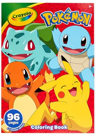 Crayola Coloring Book-Pokemon, 96 Pages 42732