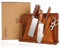 YARENH Ensemble de Couteaux de Cuisine, Set de 7 Couteaux de Chef Professionnels en Acier Inoxydable X45CrMoV15 avec Poignée en Bois Naturel, Idéal pour les Chefs et les Amoureux de la Cuisine