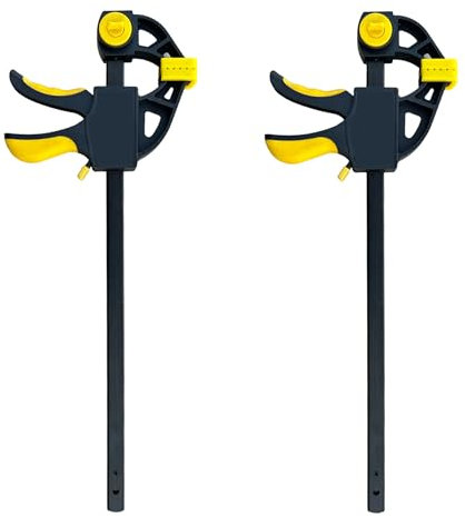 Abrazadera de carpintero reversible con liberación rápida para madera 2 piezas (Apertura 310 mm)