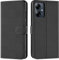 Verco Handyhülle für Motorola Moto G54 5G Hülle, Bookcase Tasche Flipcover für Motorola G54 Case [Kartenfächer/Aufstellfunktion], Schwarz