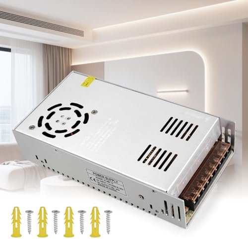 KSIBNW Alimentation 12V 40A Transformateur 480W, Commutation Alimentation AC 110V/220V à DC 12V 40A 480W Adaptateur Convertisseur de Commutation LED Driver Transfo pour LED Bande Ruban