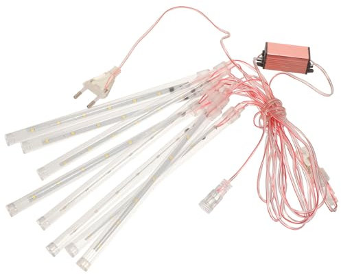 DOITOOL 2st Schneefall-röhrenlicht Leuchtstoffröhre Meteorschauer Regenlichter Lichter Des Meteoritenschauers Dekoration Licht Meteorschauer Leuchtet 20cm Meteorlichter Pvc Weiß