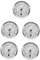 Healvian 5St -Hygrometer digitales Hygrometer Thermometer Kompakter Hygrometer Präzisions Hygrometer Feuchtigkeitsleser Feuchtigkeitsmesser für Luftbefeuchter Aluminiumlegierung
