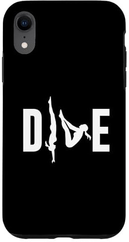 DIVE Diver Silhouette Springboard Diving Case for iPhone XR