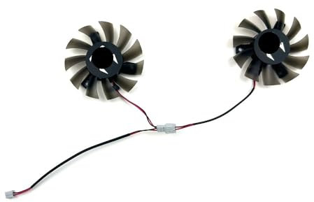 Parte de refrigeración de la computadora Ventilador de refrigeración for tarjeta gráfica GPU, 2 uds., 65 mm, 2 pines, GA71S2H, for GTX1050, GTX 1050 Ti OC, 4 GB, GDDR5, GTX1660, 1650, 1660S