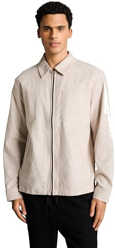 TOM TAILOR Herren Hemd-Jacke mit Leinen