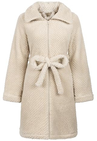 HUNKEMÖLLER Bademantel Fleece mit Reißverschluss