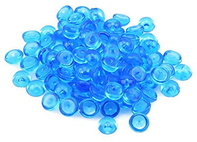 Reusable Plastic Fishbowl Beads and Glitter Decorative for Slime Filler Beads Craft Supplies Blue Durability