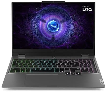 Lenovo LOQ Essential Gaming Laptop | 15.6 FHD 144Hz | NVIDIA GeForce RTX 4050 6GB GDDR6 | Intel Core i5-13450HX | 16GB RAM | SSD da 1TB | No Operating System | QWERTY | Luna Gray