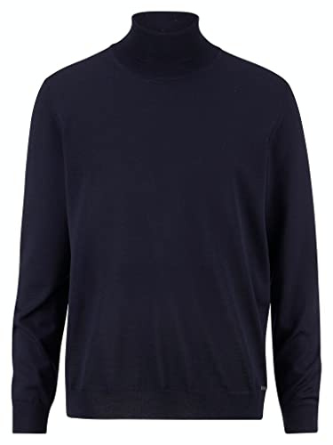 OLYMP Herren Rollkragenpullover Casual.Strick,Single Jersey,Regular fit,Marine 18,S
