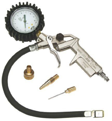 Mecafer 150534 Composition de poignée de gonflage métal homologuée + 3 embouts 10 bar